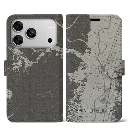 【新十津川（北海道）】地図柄iPhoneケース（手帳タイプ）