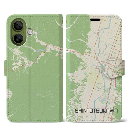 【新十津川（北海道）】地図柄iPhoneケース（手帳タイプ）