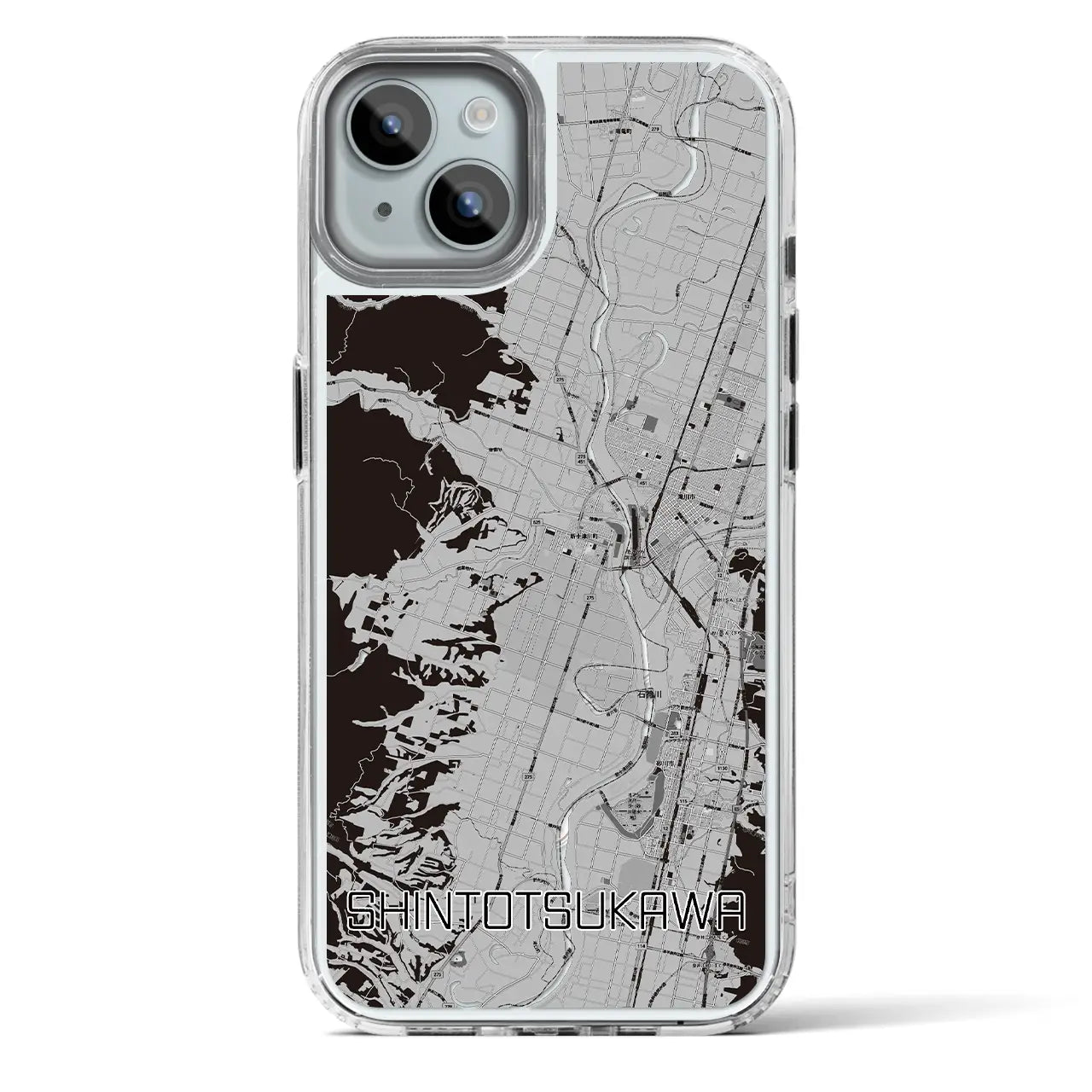 【新十津川（北海道）】地図柄iPhoneケース（MagSafeタイプ）