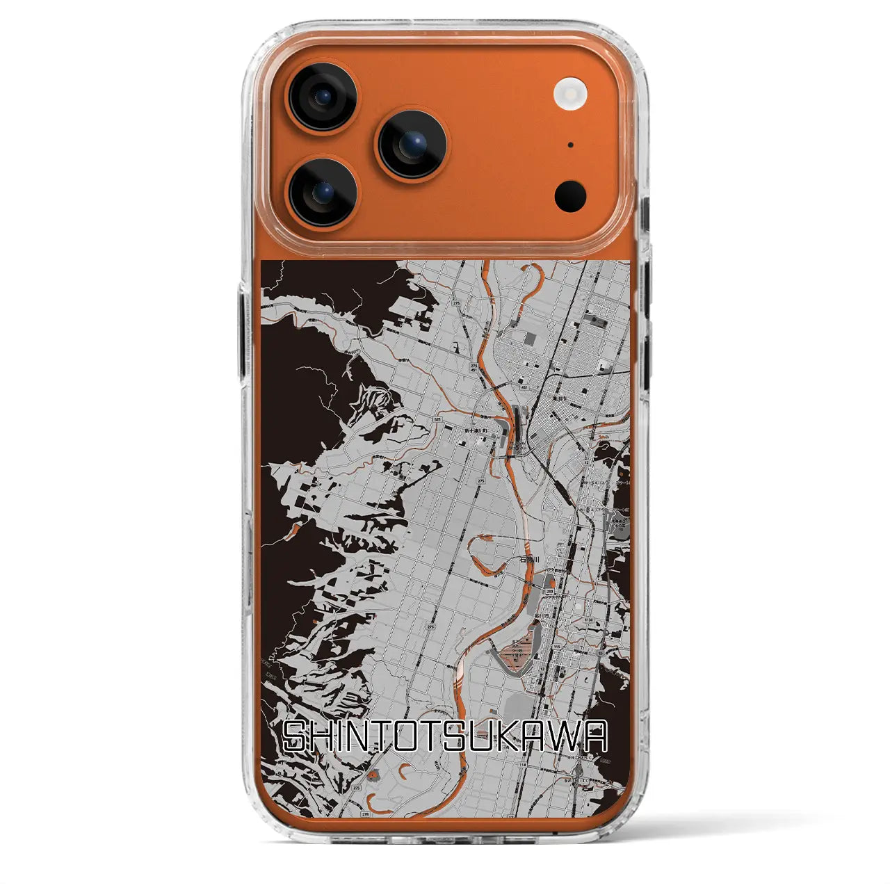 【新十津川（北海道）】地図柄iPhoneケース（MagSafeタイプ）