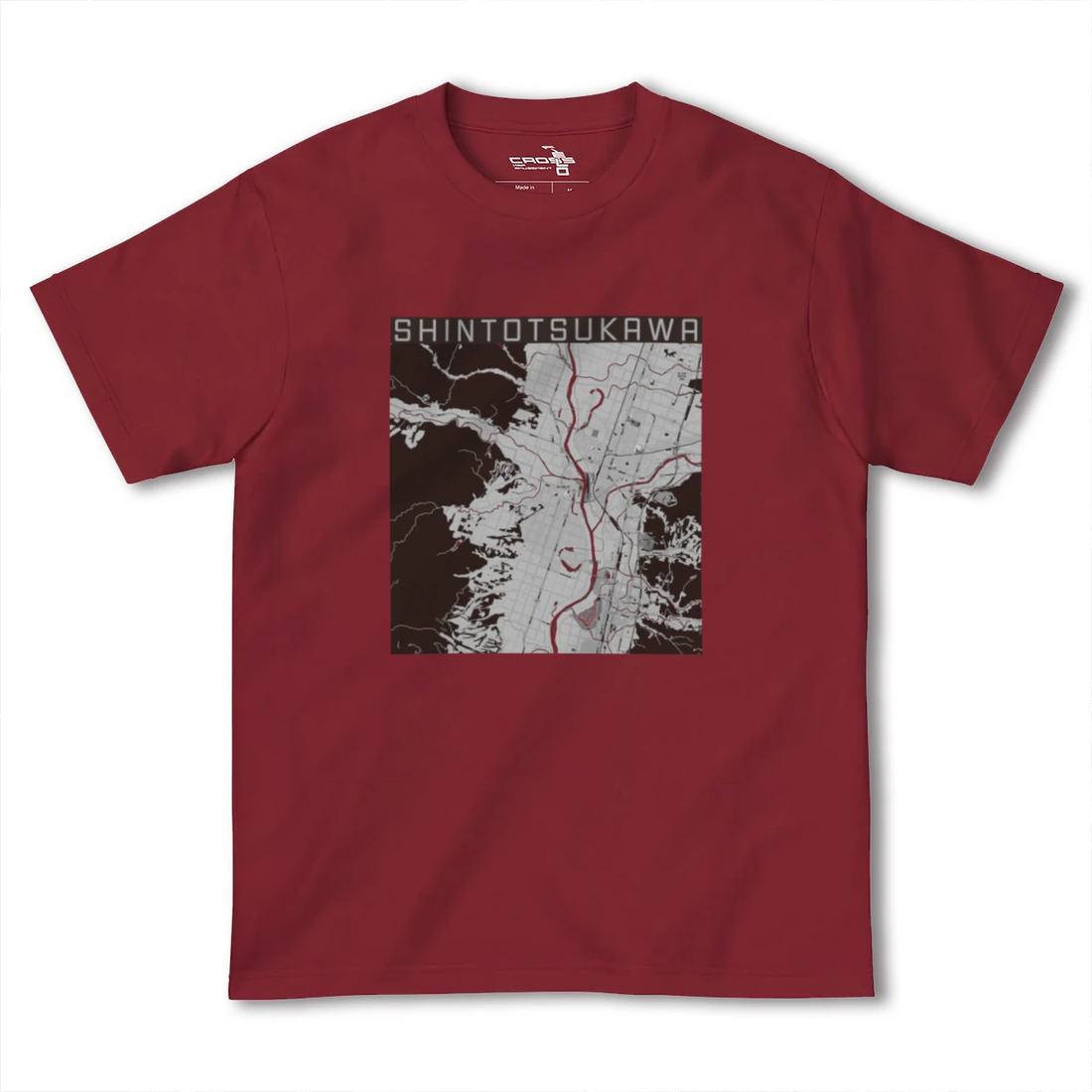【新十津川(北海道)】地図柄ヘビーウェイトTシャツ
