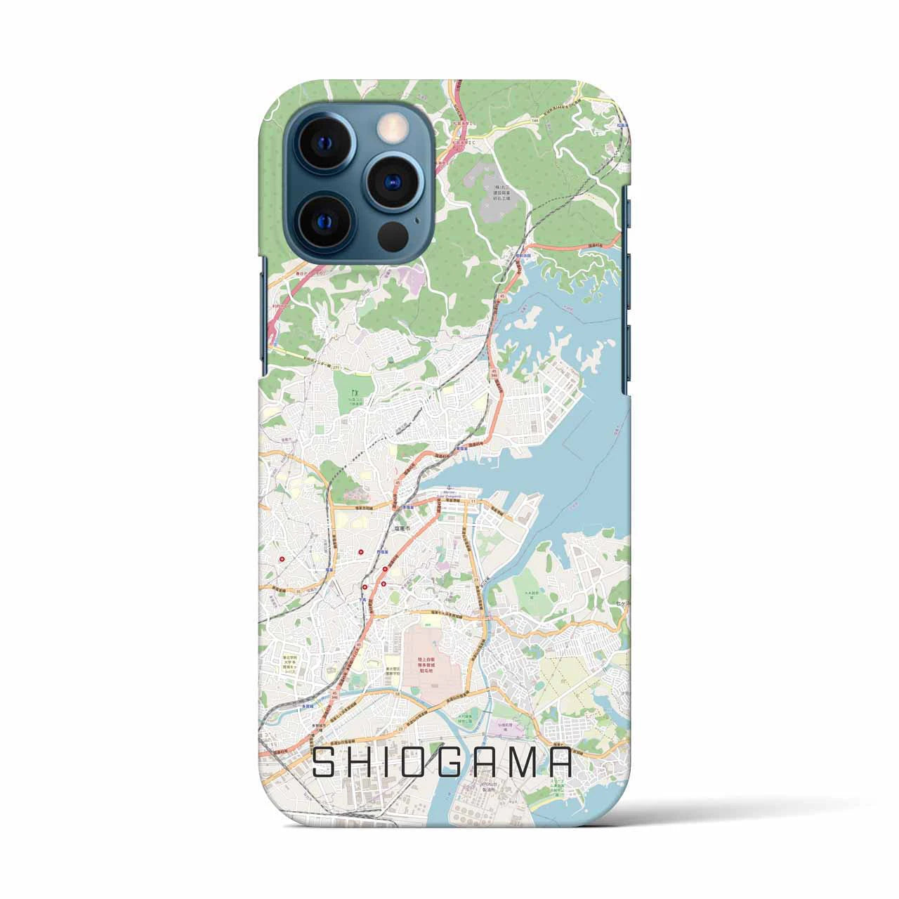 【塩竈（宮城県）】地図柄iPhoneケース（バックカバータイプ）