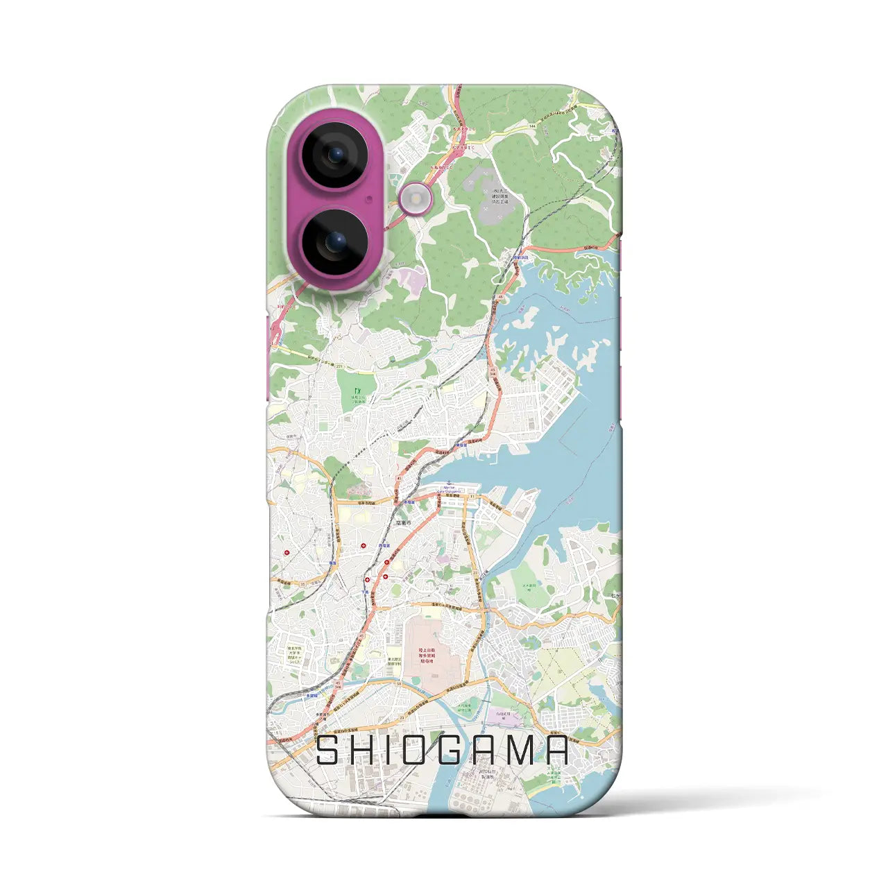 【塩竈（宮城県）】地図柄iPhoneケース（バックカバータイプ）