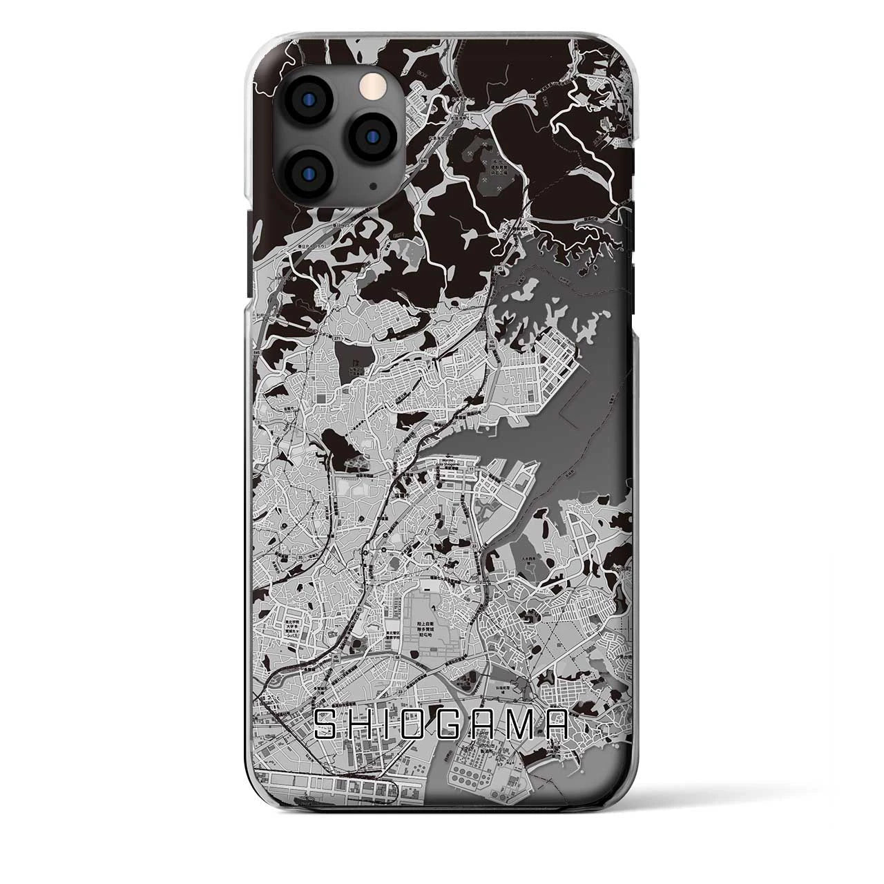 【塩竈（宮城県）】地図柄iPhoneケース（クリアタイプ）