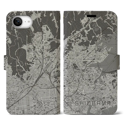 【塩竈（宮城県）】地図柄iPhoneケース（手帳タイプ）