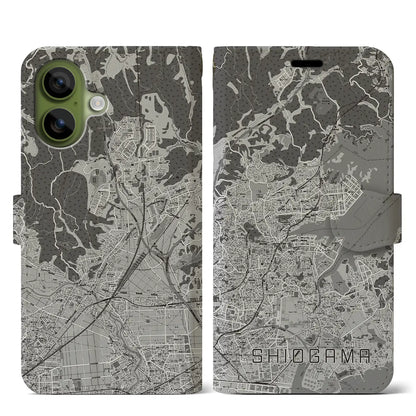 【塩竈（宮城県）】地図柄iPhoneケース（手帳タイプ）