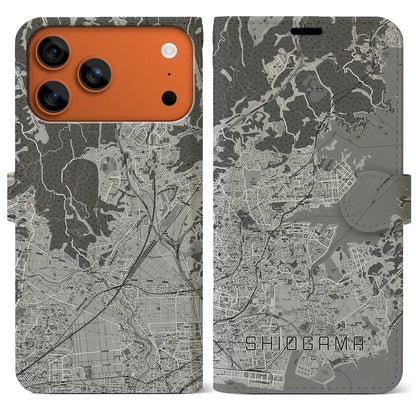 【塩竈（宮城県）】地図柄iPhoneケース（手帳タイプ）