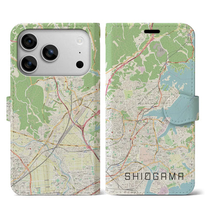 【塩竈（宮城県）】地図柄iPhoneケース（手帳タイプ）