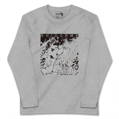 【塩竈（宮城県）】地図柄ロングスリーブTシャツ