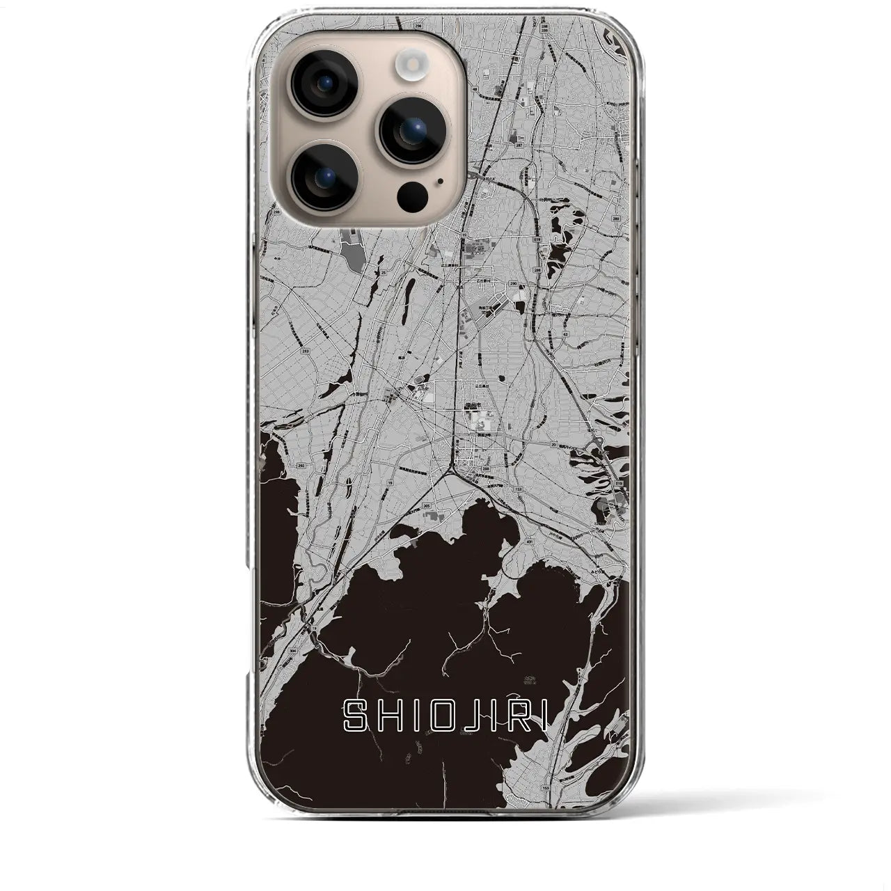 【塩尻（長野県）】地図柄iPhoneケース（クリアタイプ）