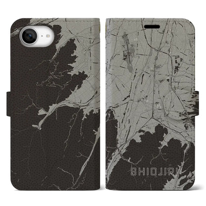 【塩尻（長野県）】地図柄iPhoneケース（手帳タイプ）