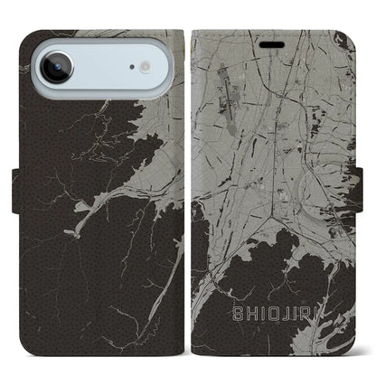 【塩尻（長野県）】地図柄iPhoneケース（手帳タイプ）