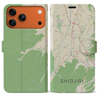 【塩尻（長野県）】地図柄iPhoneケース（手帳タイプ）