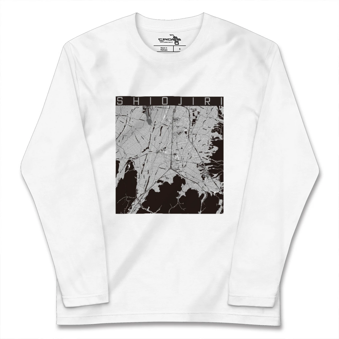 【塩尻(長野県)】地図柄ロングスリーブTシャツ