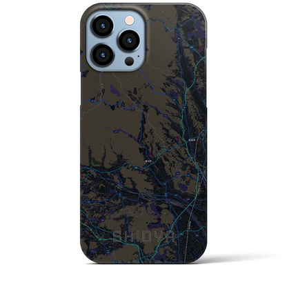 【塩谷（栃木県）】地図柄iPhoneケース（バックカバータイプ）