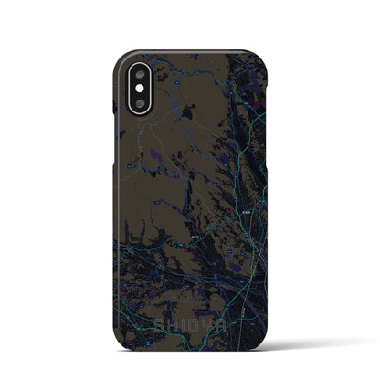 【塩谷（栃木県）】地図柄iPhoneケース（バックカバータイプ）