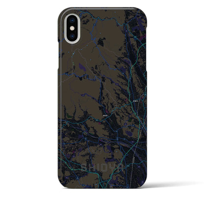 【塩谷（栃木県）】地図柄iPhoneケース（バックカバータイプ）