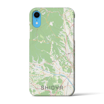 【塩谷（栃木県）】地図柄iPhoneケース（バックカバータイプ）