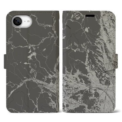 【塩谷（栃木県）】地図柄iPhoneケース（手帳タイプ）