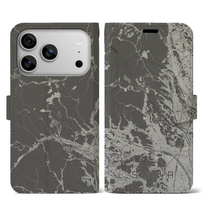 【塩谷（栃木県）】地図柄iPhoneケース（手帳タイプ）