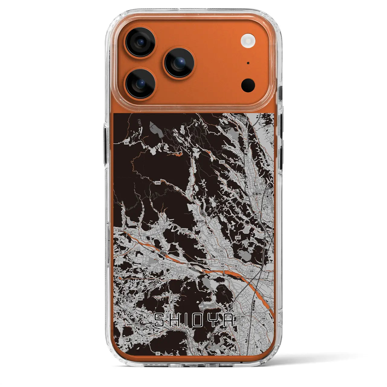 【塩谷（栃木県）】地図柄iPhoneケース（MagSafeタイプ）