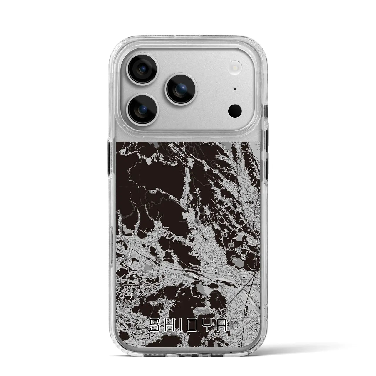 【塩谷（栃木県）】地図柄iPhoneケース（MagSafeタイプ）