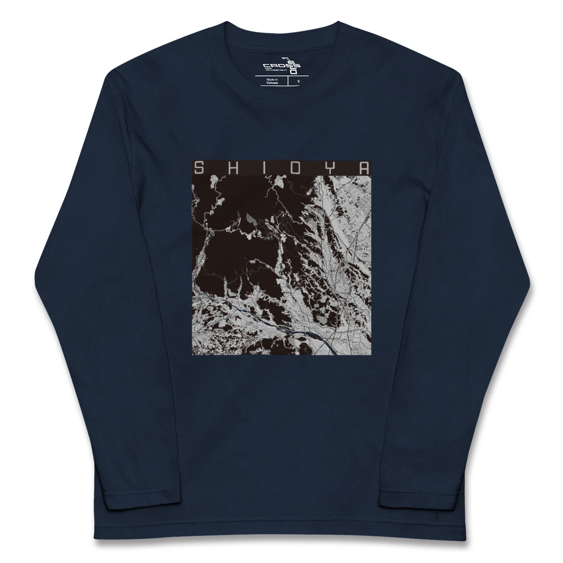 【塩谷（栃木県）】地図柄ロングスリーブTシャツ