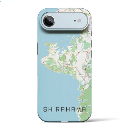 【白浜（和歌山県）】地図柄iPhoneケース（バックカバータイプ）