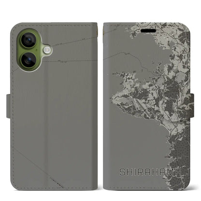 【白浜（和歌山県）】地図柄iPhoneケース（手帳タイプ）