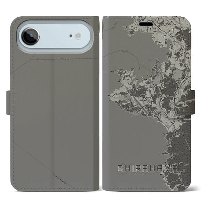 【白浜（和歌山県）】地図柄iPhoneケース（手帳タイプ）