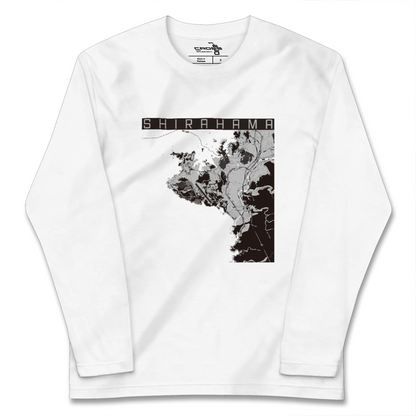 【白浜（和歌山県）】地図柄ロングスリーブTシャツ