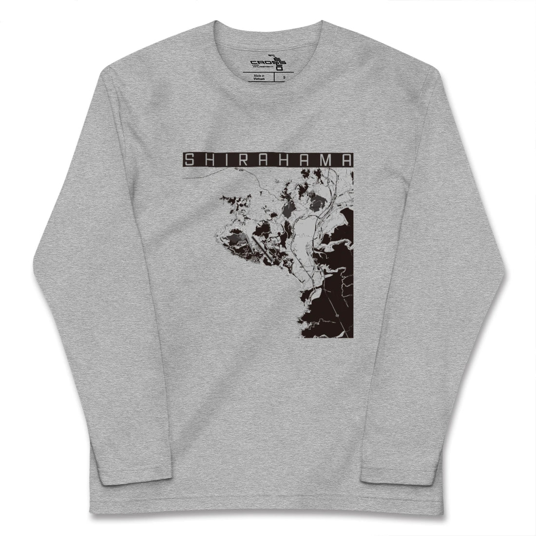 【白浜（和歌山県）】地図柄ロングスリーブTシャツ