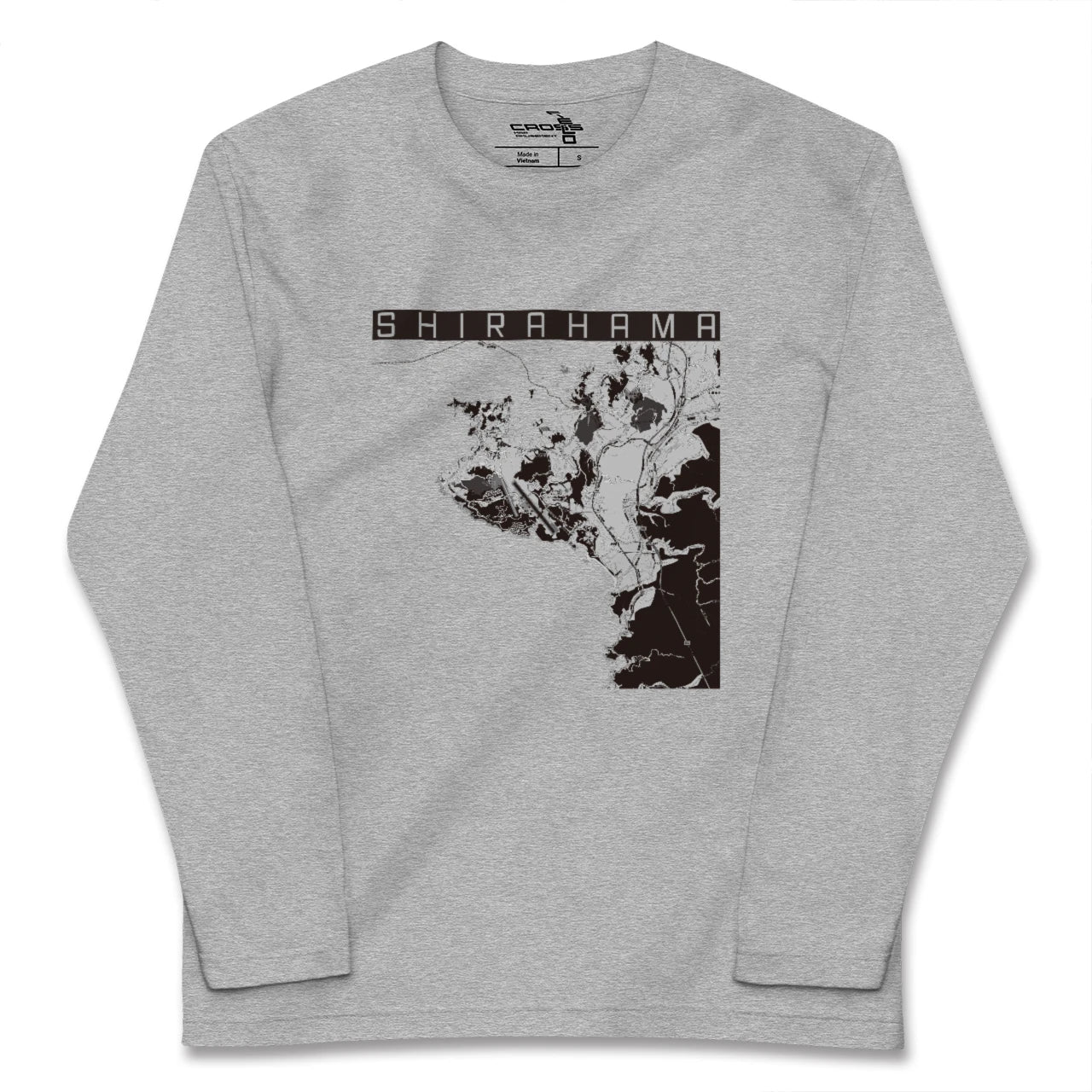 【白浜（和歌山県）】地図柄ロングスリーブTシャツ