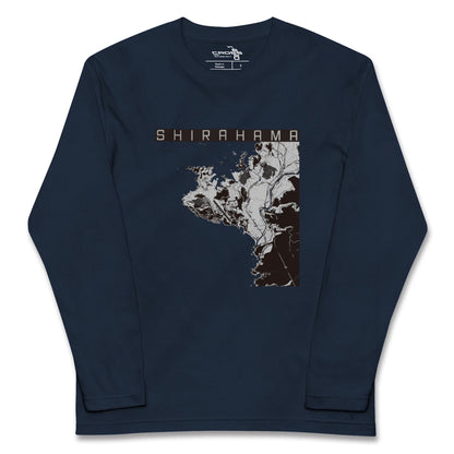 【白浜（和歌山県）】地図柄ロングスリーブTシャツ