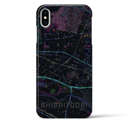 【白糸台（東京都）】地図柄iPhoneケース（バックカバータイプ）