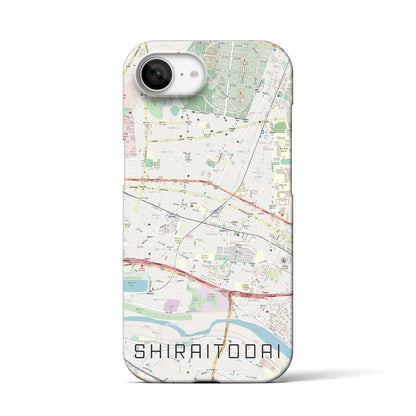 【白糸台（東京都）】地図柄iPhoneケース（バックカバータイプ）