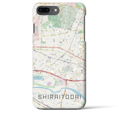 【白糸台（東京都）】地図柄iPhoneケース（バックカバータイプ）