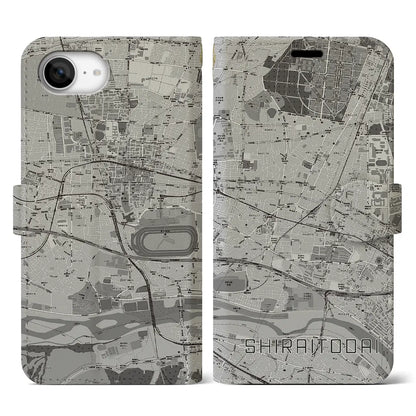 【白糸台（東京都）】地図柄iPhoneケース（手帳タイプ）