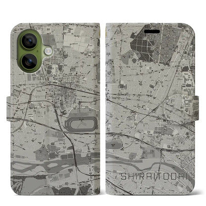 【白糸台（東京都）】地図柄iPhoneケース（手帳タイプ）