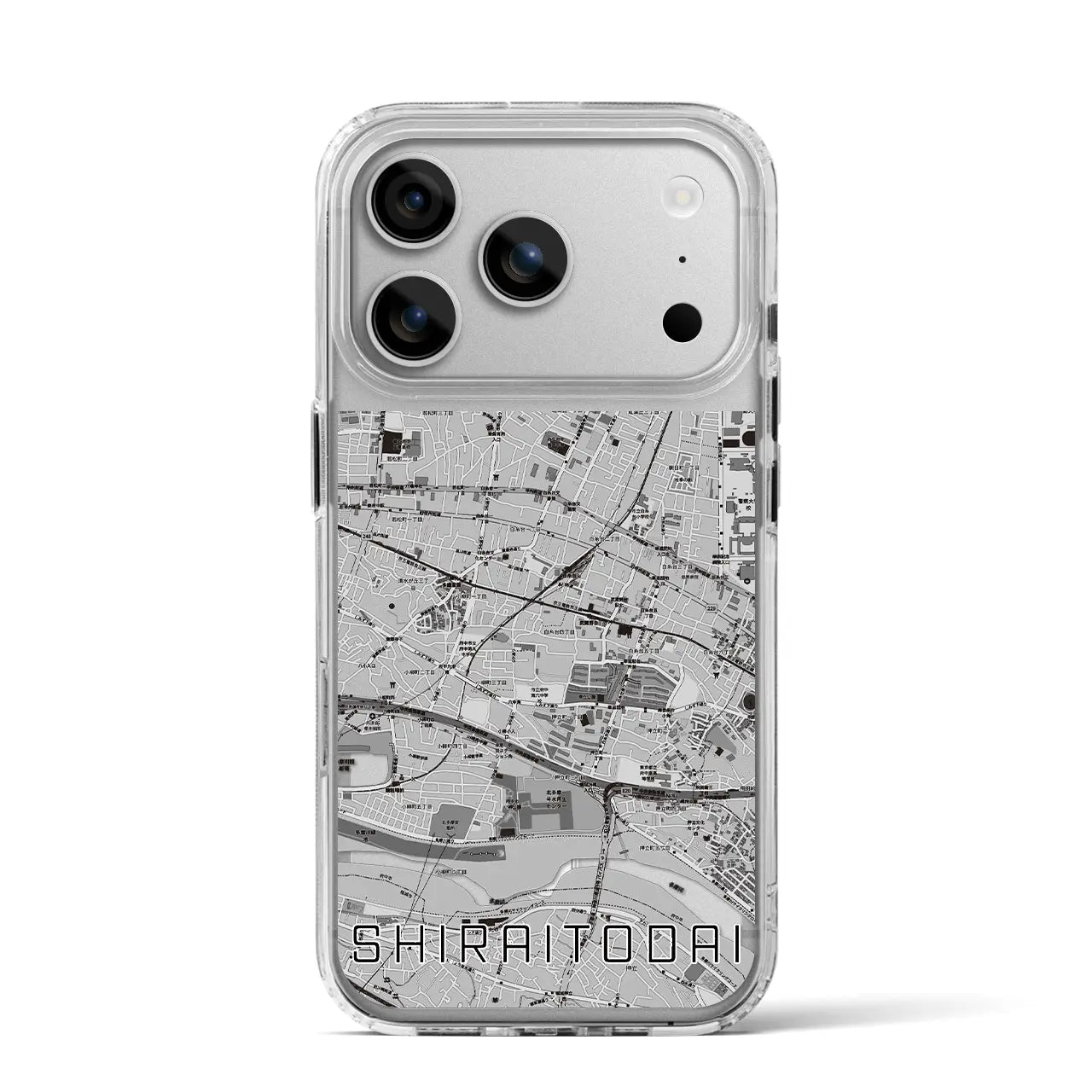 【白糸台（東京都）】地図柄iPhoneケース（MagSafeタイプ）