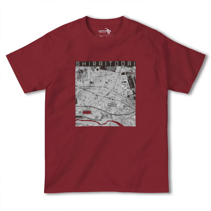【白糸台（東京都）】地図柄ヘビーウェイトTシャツ