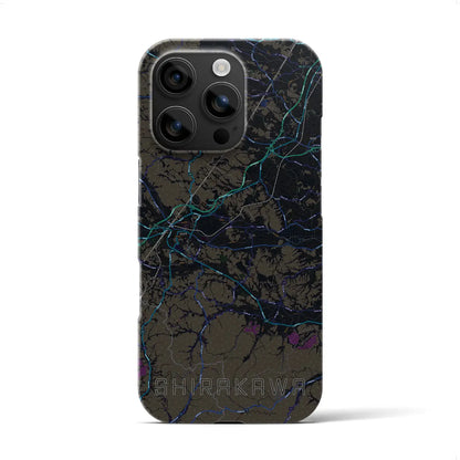 【白河（福島県）】地図柄iPhoneケース（バックカバータイプ）