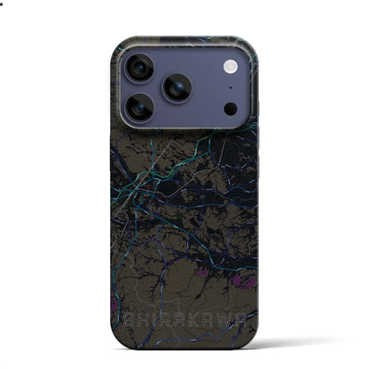 【白河（福島県）】地図柄iPhoneケース（バックカバータイプ）