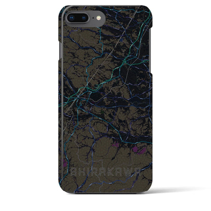 【白河（福島県）】地図柄iPhoneケース（バックカバータイプ）