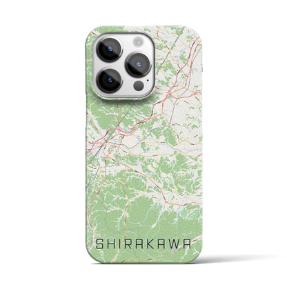 【白河（福島県）】地図柄iPhoneケース（バックカバータイプ）