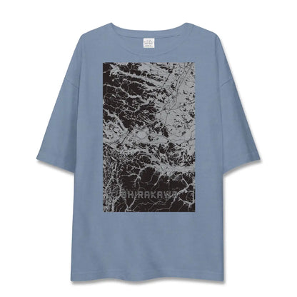 【白河（福島県）】地図柄ビッグシルエットTシャツ