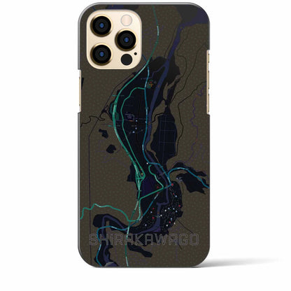 【白川郷（岐阜県）】地図柄iPhoneケース（バックカバータイプ）