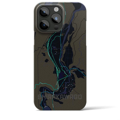 【白川郷（岐阜県）】地図柄iPhoneケース（バックカバータイプ）