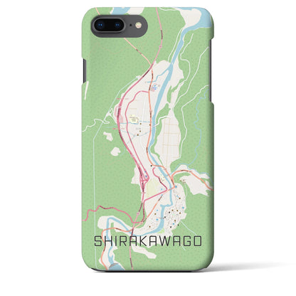 【白川郷（岐阜県）】地図柄iPhoneケース（バックカバータイプ）