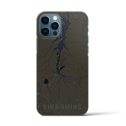 【白峰（石川県）】地図柄iPhoneケース（バックカバータイプ）